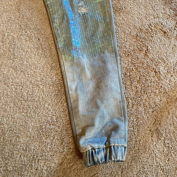 Sequins Jeans Joggers - Picture 4 of 4